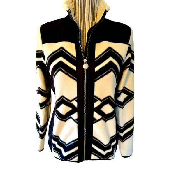 Ralph Lauren L-RL Active Jackets & Blazers - Ralph Lauren L-RL Lauren Active jacket in black & white chevron design size XS